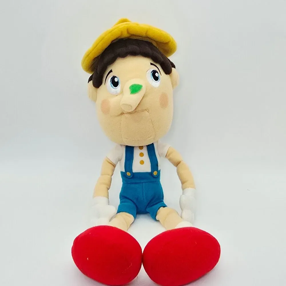 Shrek The Third Pinocchio Plush Rare Stuffed Toy Dreamworks Leaf Nose